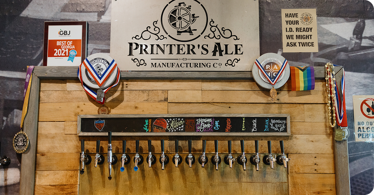 Printers Ale Manufacturing Brewery