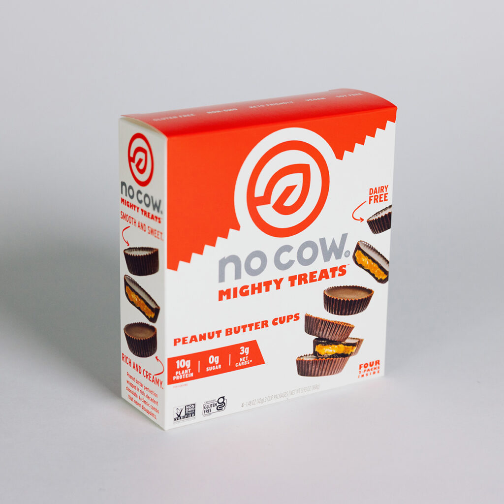 No Cow PB Cups Folding Carton Packaging